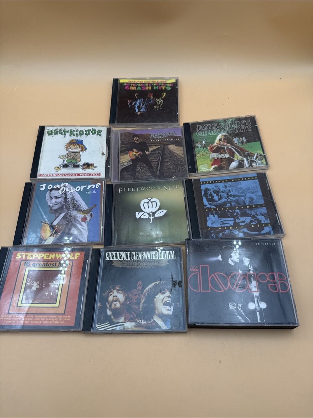 lot of 10 Classic Rock CDs-The Doors/Janis Joplin/bib Seger/Steppenwolf/Creedenc